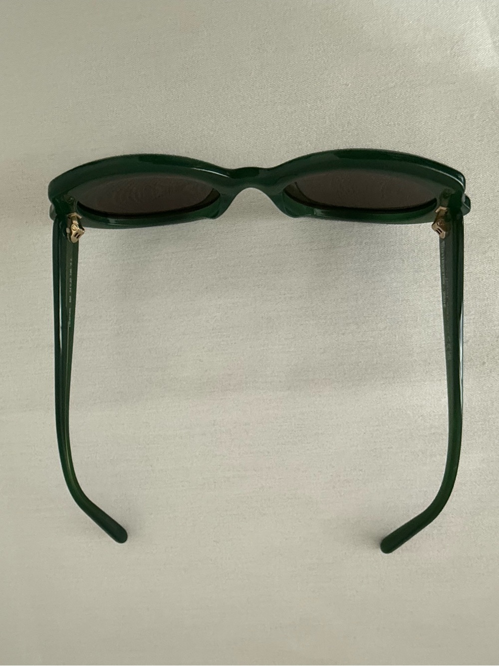 LOEWE Slim Oval Sunglasses Dark Green Acetate LW40147I Mint Case Included - Picture 9 of 11